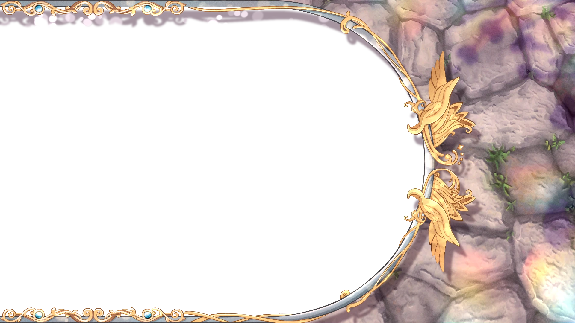 Ornamental gold frame
